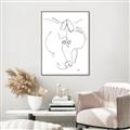 Picture of Line Drawn Horses I _GroupedProduct_Rectangle_Portrait_Canvas_Framed_