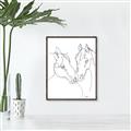 Picture of Line Drawn Horses II  _GroupedProduct_Rectangle_Portrait_Canvas_Framed_