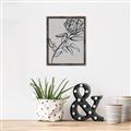Picture of Gray Floral  _GroupedProduct_Rectangle_Portrait_Canvas_Framed_