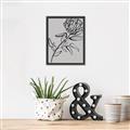 Picture of Gray Floral  _GroupedProduct_Rectangle_Portrait_Canvas_Framed_