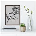 Picture of Gray Floral  _GroupedProduct_Rectangle_Portrait_Canvas_Framed_