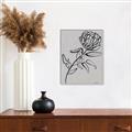 Picture of Gray Floral  _GroupedProduct_Rectangle_Portrait_Canvas_Framed_
