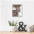 Picture of Brown Geo with Leaves I  _GroupedProduct_Rectangle_Portrait_Canvas_Framed_