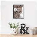 Picture of Brown Geo with Leaves I  _GroupedProduct_Rectangle_Portrait_Canvas_Framed_