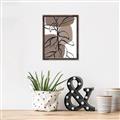 Picture of Brown Geo with Leaves I  _GroupedProduct_Rectangle_Portrait_Canvas_Framed_
