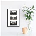 Picture of Cassette Tape _GroupedProduct_Rectangle_Portrait_Canvas_Framed_