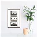 Picture of Cassette Tape _GroupedProduct_Rectangle_Portrait_Canvas_Framed_
