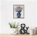 Picture of Blue Pot of Daisies _GroupedProduct_Rectangle_Portrait_Canvas_Framed_