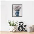 Picture of Blue Pot of Daisies _GroupedProduct_Rectangle_Portrait_Canvas_Framed_
