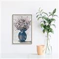 Picture of Blue Pot of Daisies _GroupedProduct_Rectangle_Portrait_Canvas_Framed_