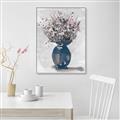 Picture of Blue Pot of Daisies _GroupedProduct_Rectangle_Portrait_Canvas_Framed_