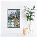 Picture of Marvel Lake  _GroupedProduct_Rectangle_Portrait_Canvas_Framed_