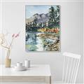 Picture of Marvel Lake  _GroupedProduct_Rectangle_Portrait_Canvas_Framed_
