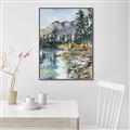 Picture of Marvel Lake  _GroupedProduct_Rectangle_Portrait_Canvas_Framed_