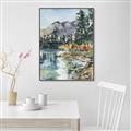 Picture of Marvel Lake  _GroupedProduct_Rectangle_Portrait_Canvas_Framed_