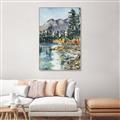 Picture of Marvel Lake  _GroupedProduct_Rectangle_Portrait_Canvas_Framed_