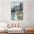 Picture of Marvel Lake  _GroupedProduct_Rectangle_Portrait_Canvas_Framed_