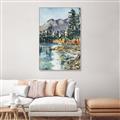 Picture of Marvel Lake  _GroupedProduct_Rectangle_Portrait_Canvas_Framed_