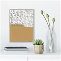 Picture of Mid Century Abstract Taupe _GroupedProduct_Rectangle_Portrait_Canvas_Framed_