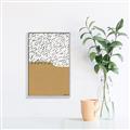 Picture of Mid Century Abstract Taupe _GroupedProduct_Rectangle_Portrait_Canvas_Framed_