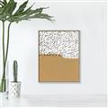Picture of Mid Century Abstract Taupe _GroupedProduct_Rectangle_Portrait_Canvas_Framed_