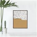 Picture of Mid Century Abstract Taupe _GroupedProduct_Rectangle_Portrait_Canvas_Framed_