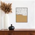 Picture of Mid Century Abstract Taupe _GroupedProduct_Rectangle_Portrait_Canvas_Framed_