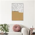 Picture of Mid Century Abstract Taupe _GroupedProduct_Rectangle_Portrait_Canvas_Framed_