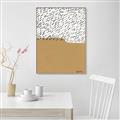 Picture of Mid Century Abstract Taupe _GroupedProduct_Rectangle_Portrait_Canvas_Framed_