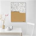 Picture of Mid Century Abstract Taupe _GroupedProduct_Rectangle_Portrait_Canvas_Framed_