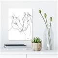 Picture of Line Drawn Horses II  _GroupedProduct_Rectangle_Portrait_Unframed_Print_Only_