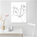 Picture of Line Drawn Horses II  _GroupedProduct_Rectangle_Portrait_Unframed_Print_Only_