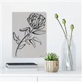 Picture of Gray Floral  _GroupedProduct_Rectangle_Portrait_Unframed_Print_Only_
