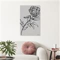 Picture of Gray Floral  _GroupedProduct_Rectangle_Portrait_Unframed_Print_Only_