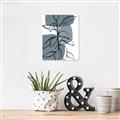 Picture of Blue Geo with Leaves I _GroupedProduct_Rectangle_Portrait_Unframed_Print_Only_