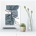 Picture of Blue Geo with Leaves I _GroupedProduct_Rectangle_Portrait_Unframed_Print_Only_