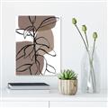 Picture of Brown Geo with Leaves I  _GroupedProduct_Rectangle_Portrait_Unframed_Print_Only_