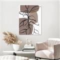 Picture of Brown Geo with Leaves I  _GroupedProduct_Rectangle_Portrait_Unframed_Print_Only_