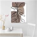 Picture of Brown Geo with Leaves I  _GroupedProduct_Rectangle_Portrait_Unframed_Print_Only_