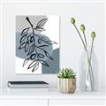 Picture of Blue Geo with Leaves II  _GroupedProduct_Rectangle_Portrait_Unframed_Print_Only_