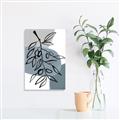 Picture of Blue Geo with Leaves II  _GroupedProduct_Rectangle_Portrait_Unframed_Print_Only_