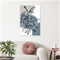 Picture of Blue Geo with Leaves II  _GroupedProduct_Rectangle_Portrait_Unframed_Print_Only_