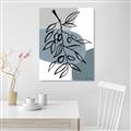 Picture of Blue Geo with Leaves II  _GroupedProduct_Rectangle_Portrait_Unframed_Print_Only_