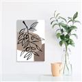 Picture of Brown Geo with Leaves II  _GroupedProduct_Rectangle_Portrait_Unframed_Print_Only_