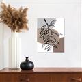 Picture of Brown Geo with Leaves II  _GroupedProduct_Rectangle_Portrait_Unframed_Print_Only_