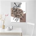 Picture of Brown Geo with Leaves II  _GroupedProduct_Rectangle_Portrait_Unframed_Print_Only_