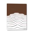 Picture of Mid Century Abstract Brown _GroupedProduct_Rectangle_Portrait_Canvas_