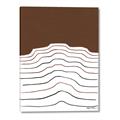 Picture of Mid Century Abstract Brown _GroupedProduct_Rectangle_Portrait_Canvas_
