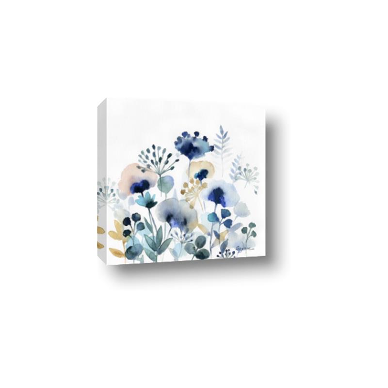 Picture of Ink Blue Flowers I  _GroupedProduct_Square_Canvas_