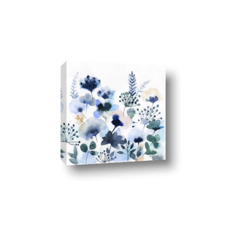 Picture of Ink Blue Flowers II  _GroupedProduct_Square_Canvas_